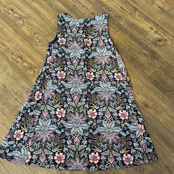 Loft Sleeveless Floral Swing Dress - Picture 3 of 3